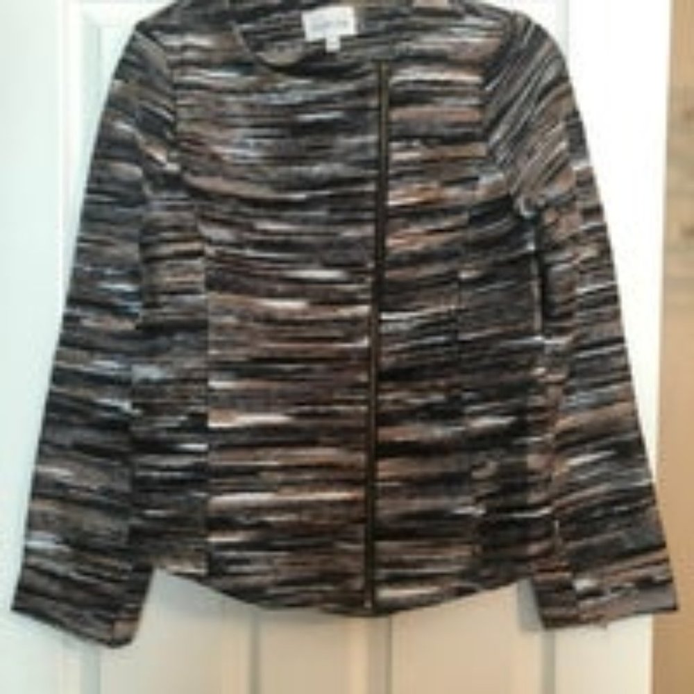 Sabine Blazer Moto Jacket Asymmetrical L